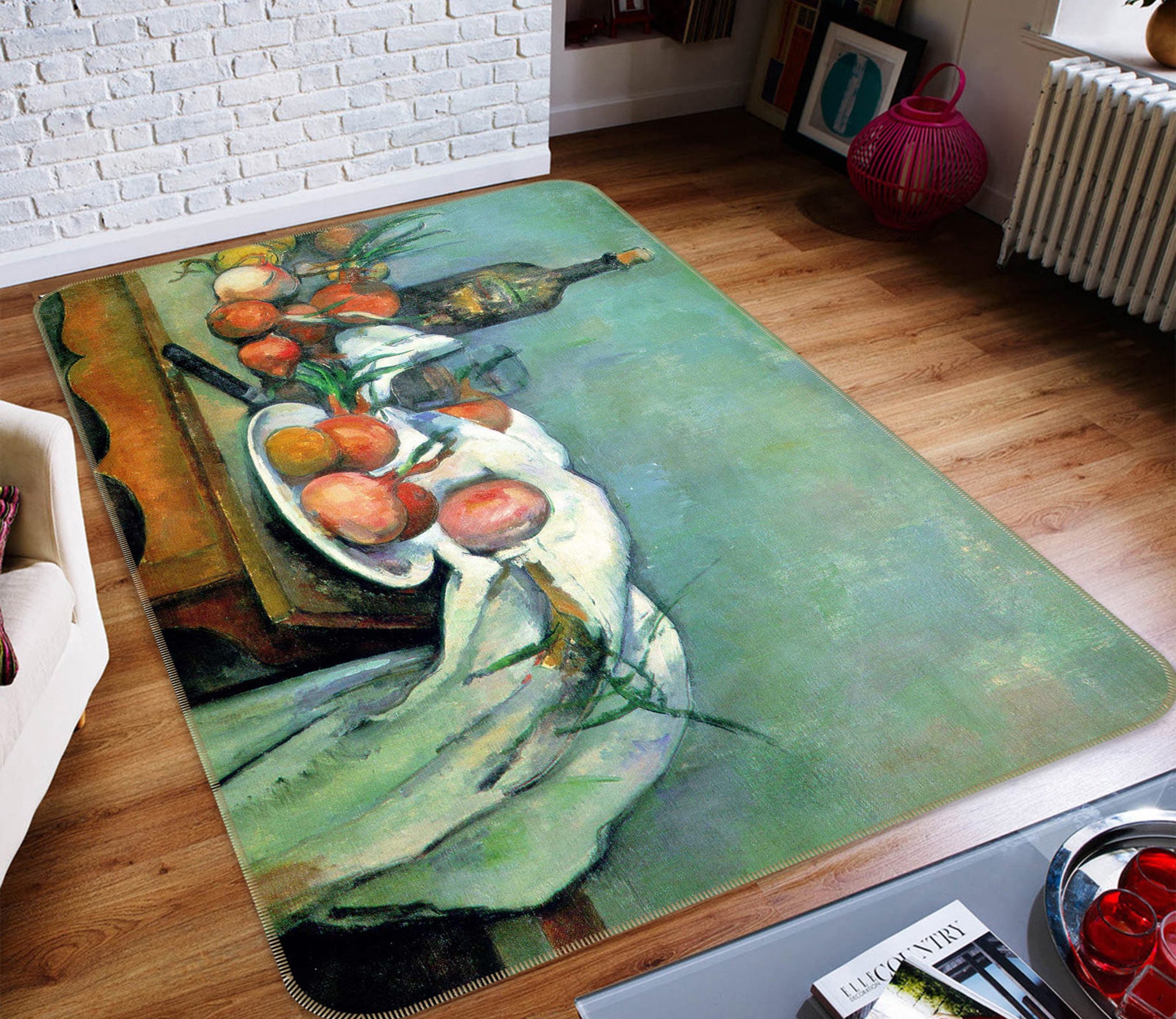 3D Fruit Table 76045 Non Slip Rug Mat