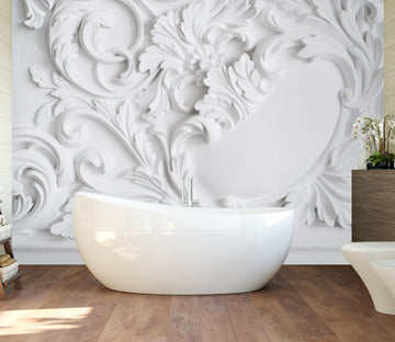 3D White Engraving 1634 Wall Murals Wallpaper AJ Wallpaper 2 