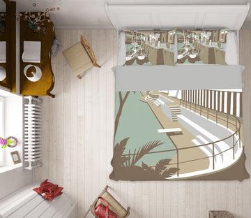 3D Penzance Pool 2037 Steve Read Bedding Bed Pillowcases Quilt Quiet Covers AJ Creativity Home 