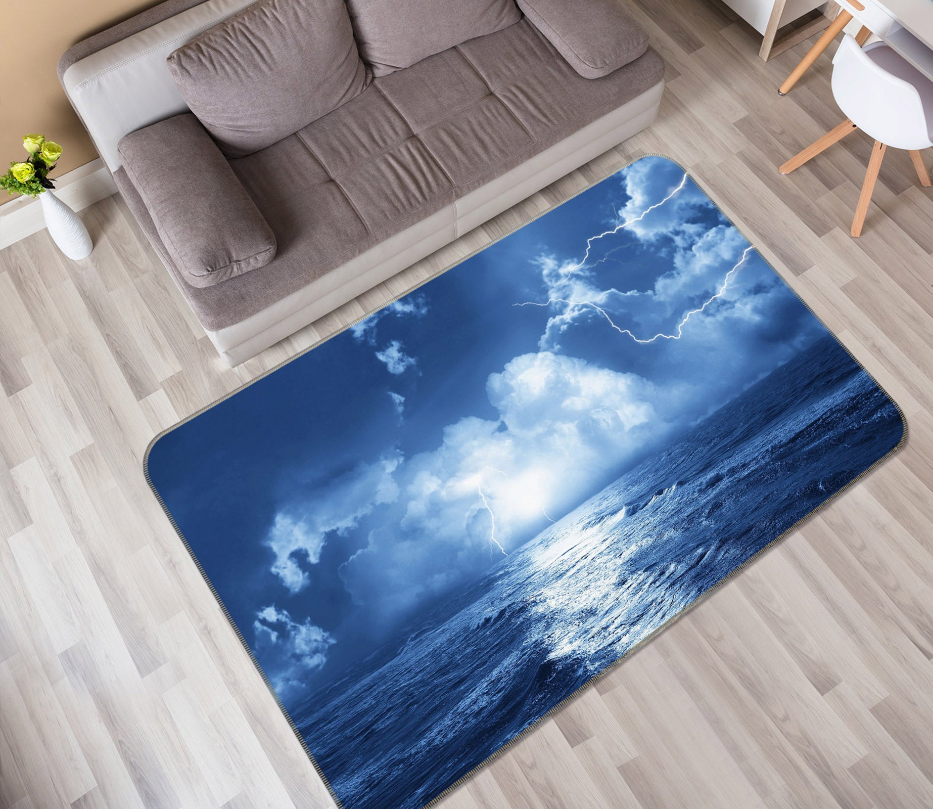 3D Sea Clouds 31162 Non Slip Rug Mat
