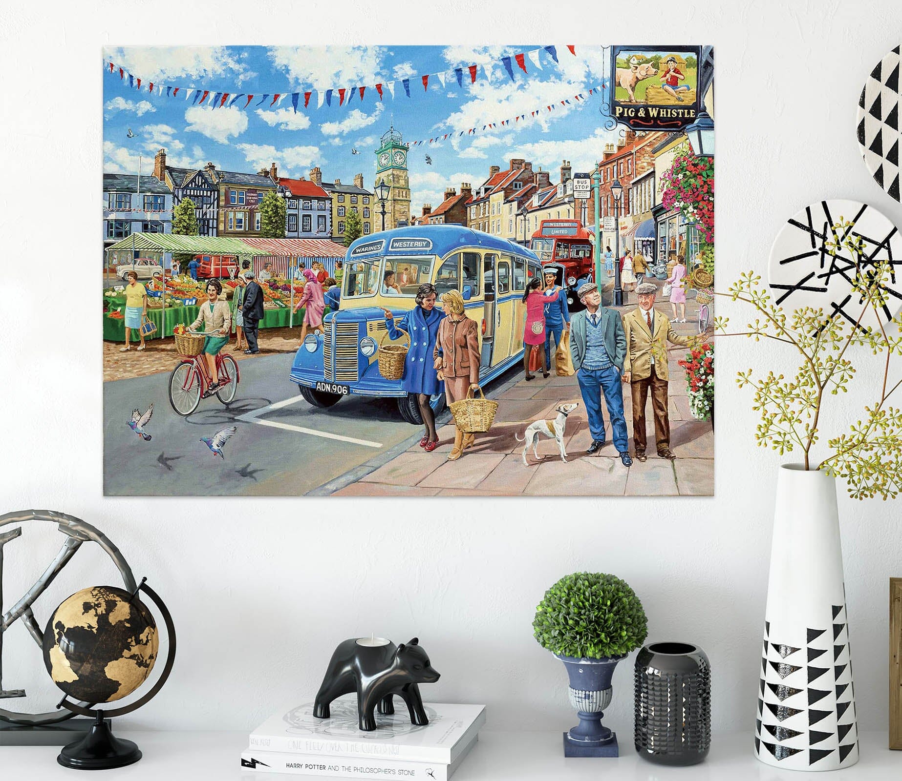 3D Country Bus Terminus 026 Trevor Mitchell Wall Sticker Wallpaper AJ Wallpaper 2 