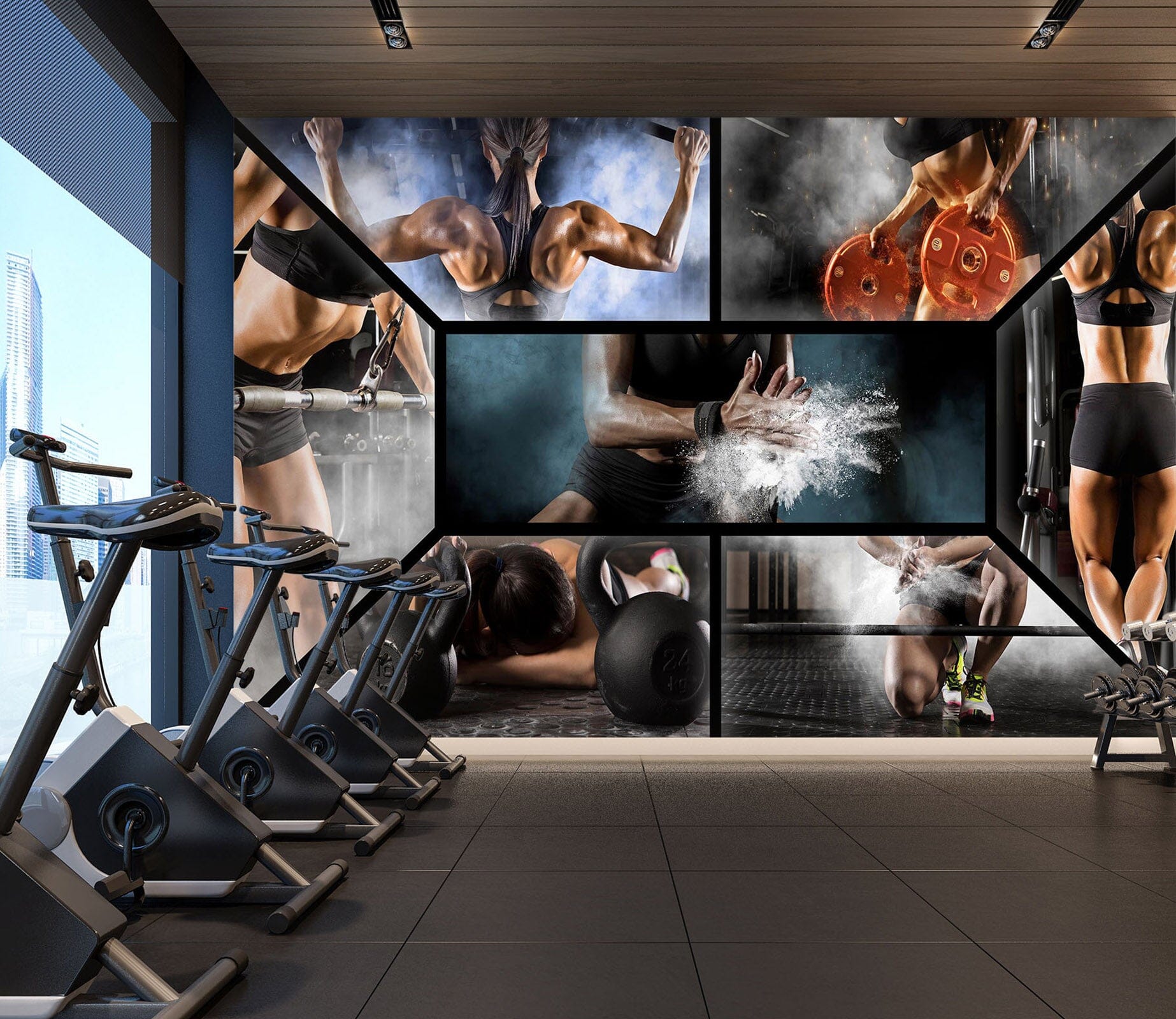 3D Crazy Fitness 309 Wall Murals Wallpaper AJ Wallpaper 2 