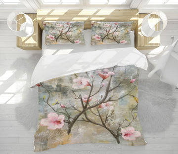 3D Peach Blossom Branch 60152 Bed Pillowcases Quilt
