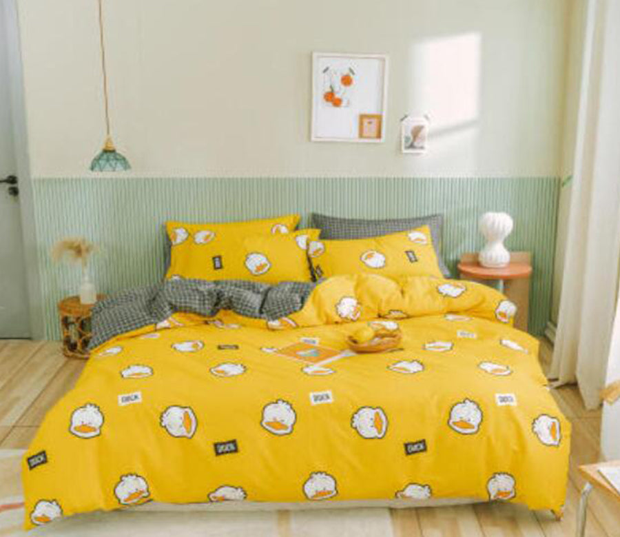 3D Duck Head 40078 Bed Pillowcases Quilt