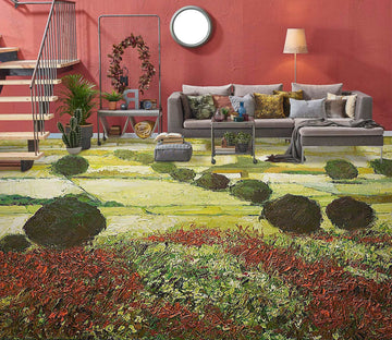 3D Grass Field Trees 9513 Allan P. Friedlander Floor Mural
