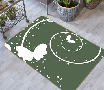 3D Butterfly Pattern 36049 Non Slip Rug Mat