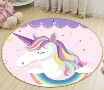 3D Unicorn 81145 Round Non Slip Rug Mat