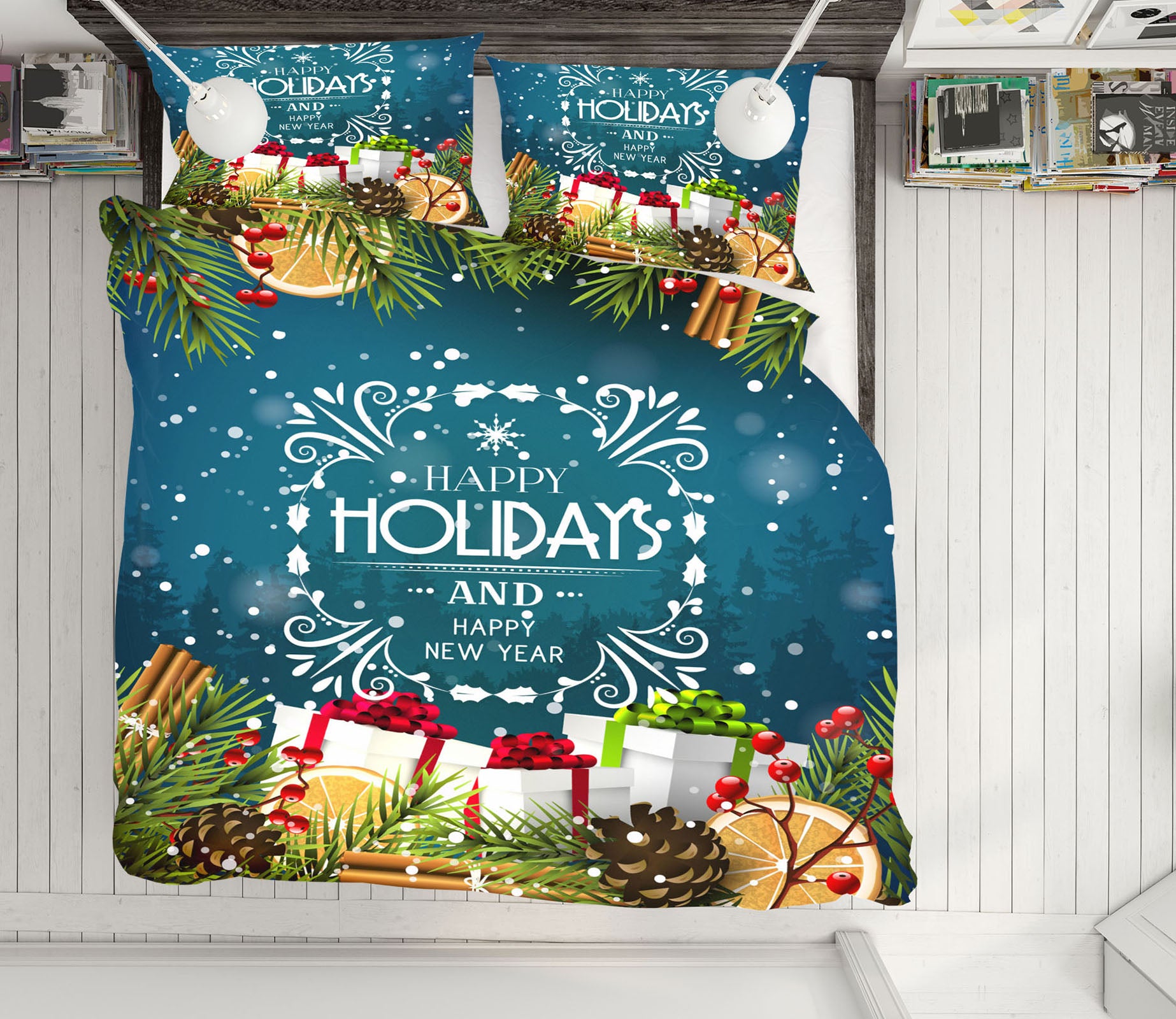 3D Many Gifts 51108 Christmas Quilt Duvet Cover Xmas Bed Pillowcases