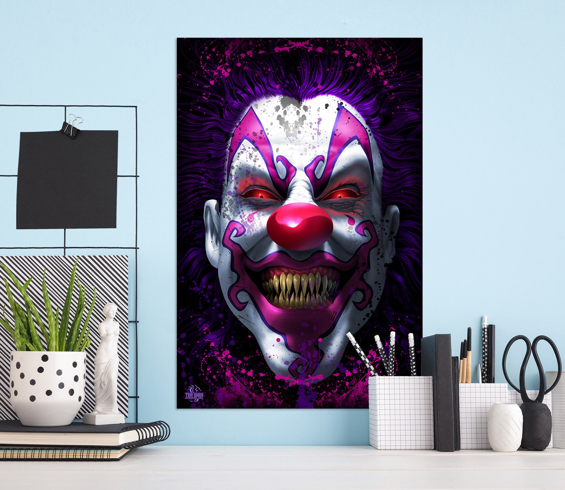 3D Clown 5139 Tom Wood Wall Sticker