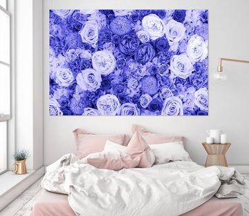 3D Purple Rose 015 Noirblanc777 Wall Sticker Wallpaper AJ Wallpaper 2 