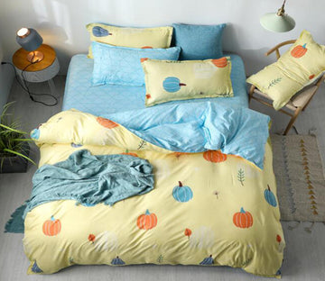 3D Pumpkin 3196 Bed Pillowcases Quilt