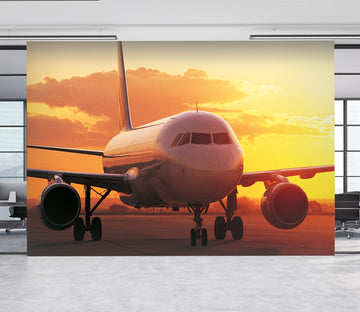 3D Dusk Airport 146 Vehicle Wall Murals