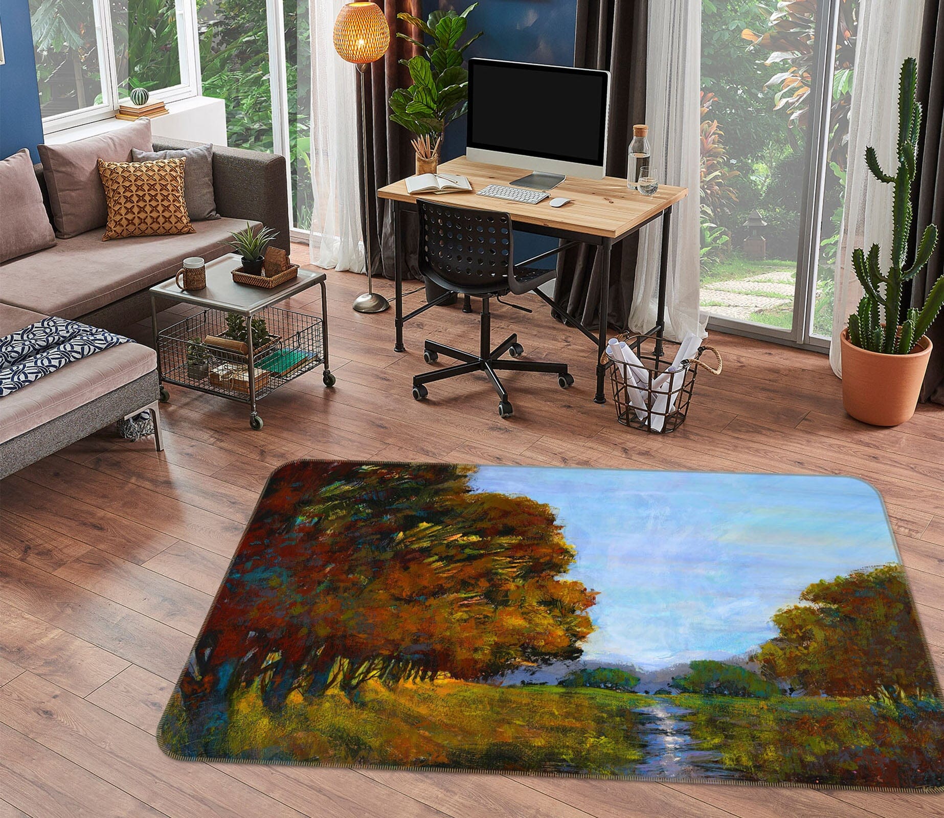 3D Forest 113 Michael Tienhaara Rug Non Slip Rug Mat Mat AJ Creativity Home 