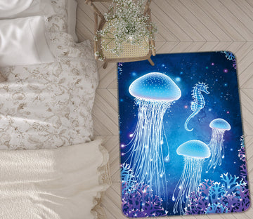3D Jellyfish 26013 Non Slip Rug Mat
