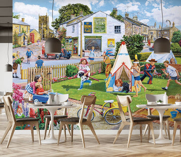 3D Playing In The Park 1016 Trevor Mitchell Wall Mural Wall Murals Wallpaper AJ Wallpaper 2 