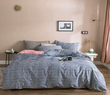 3D Fog Blue 6195 Bed Pillowcases Quilt