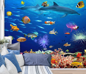 3D The Underwater World 1403 Wall Murals Wallpaper AJ Wallpaper 2 