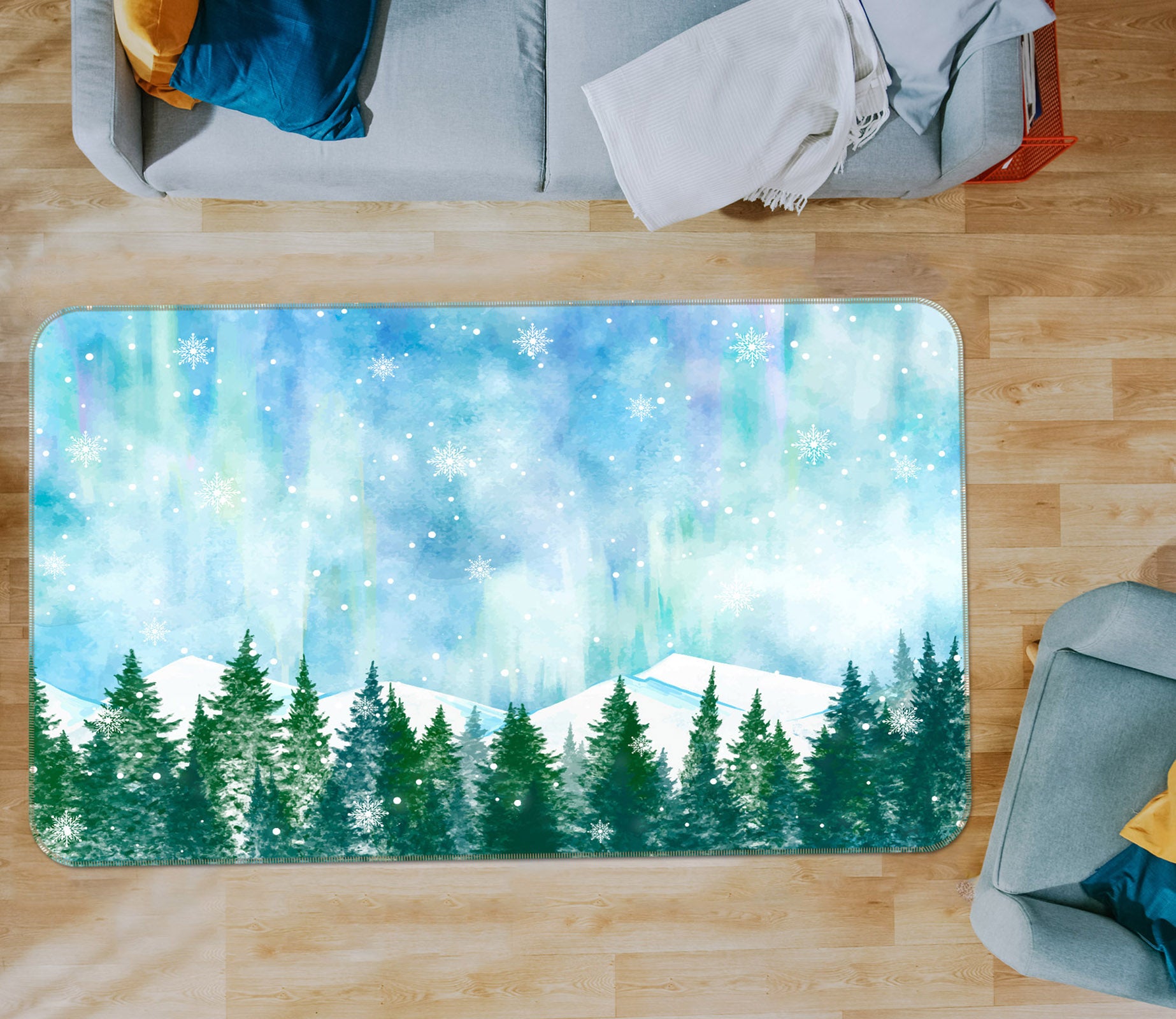 3D Forest 30202 Non Slip Rug Mat
