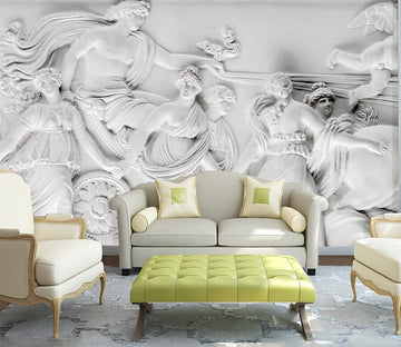 3D Carving Girl 1556 Wall Murals Wallpaper AJ Wallpaper 2 