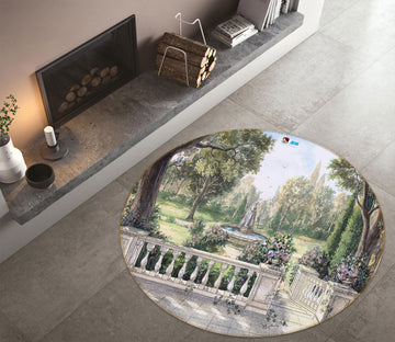 3D Garden 72176 Round Non Slip Rug Mat