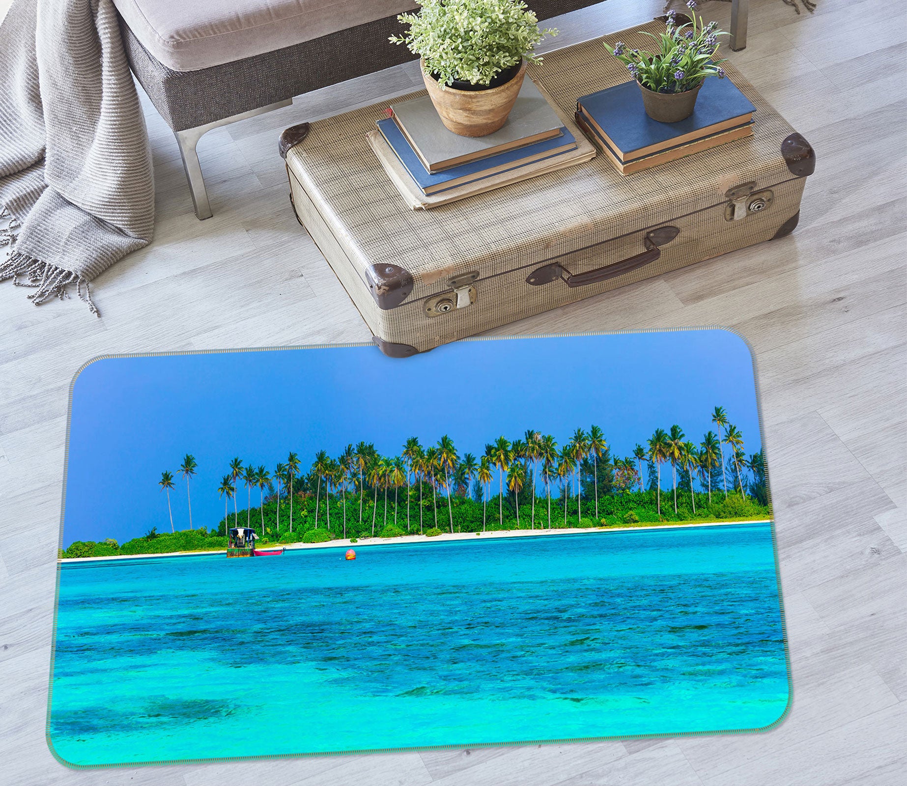 3D Seawater 76252 Non Slip Rug Mat
