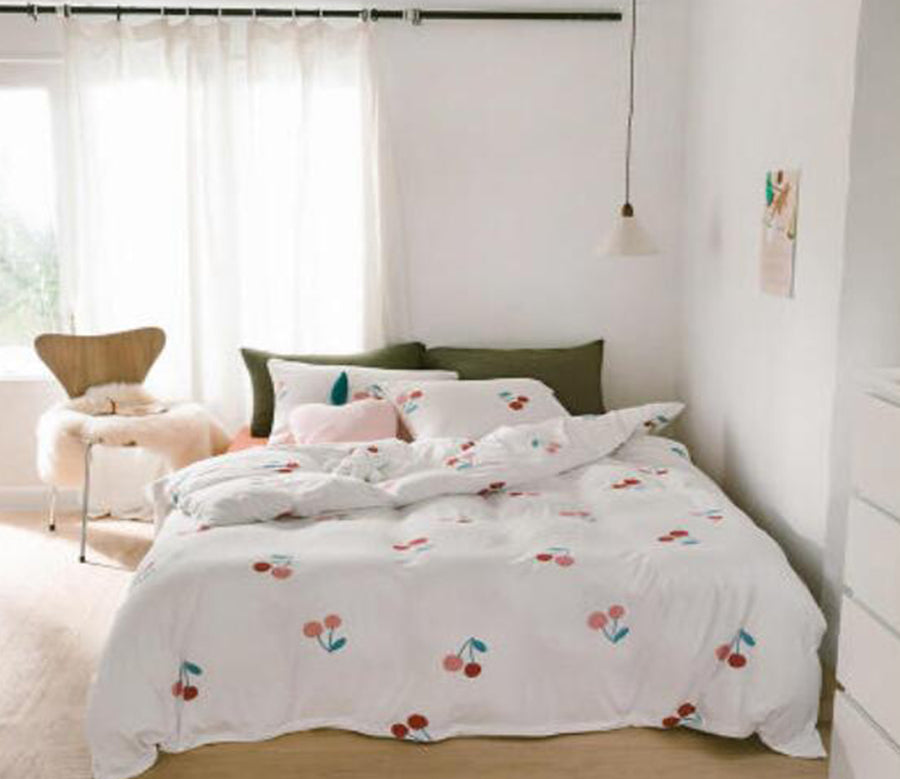 3D Small Cherry 17156 Bed Pillowcases Quilt