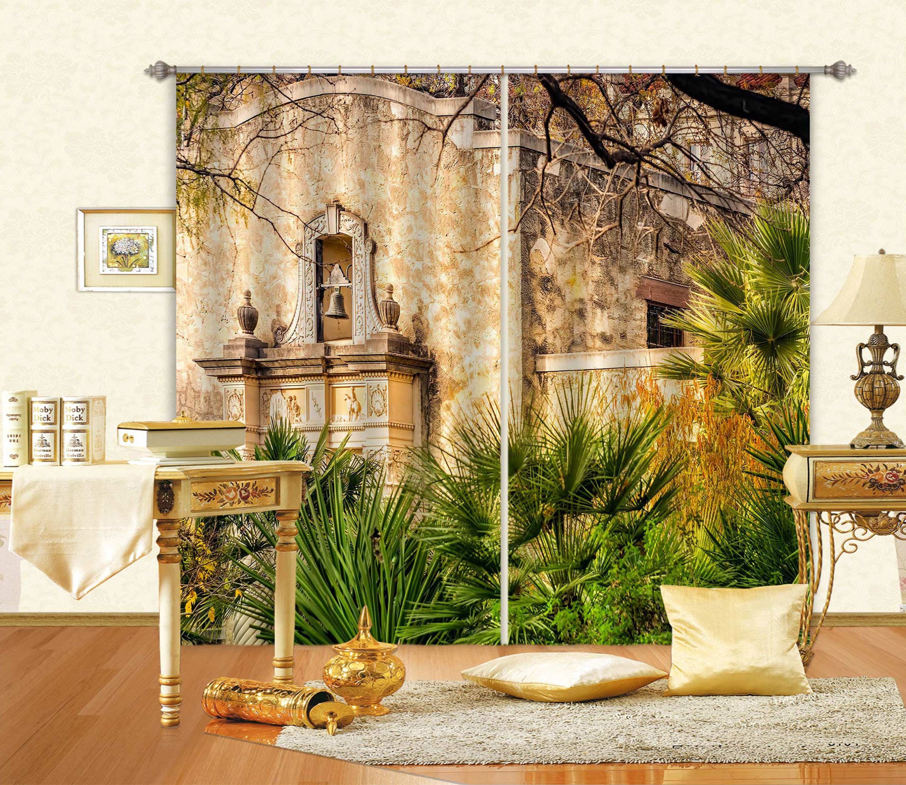 3D Building Leaves 5349 Beth Sheridan Curtain Curtains Drapes