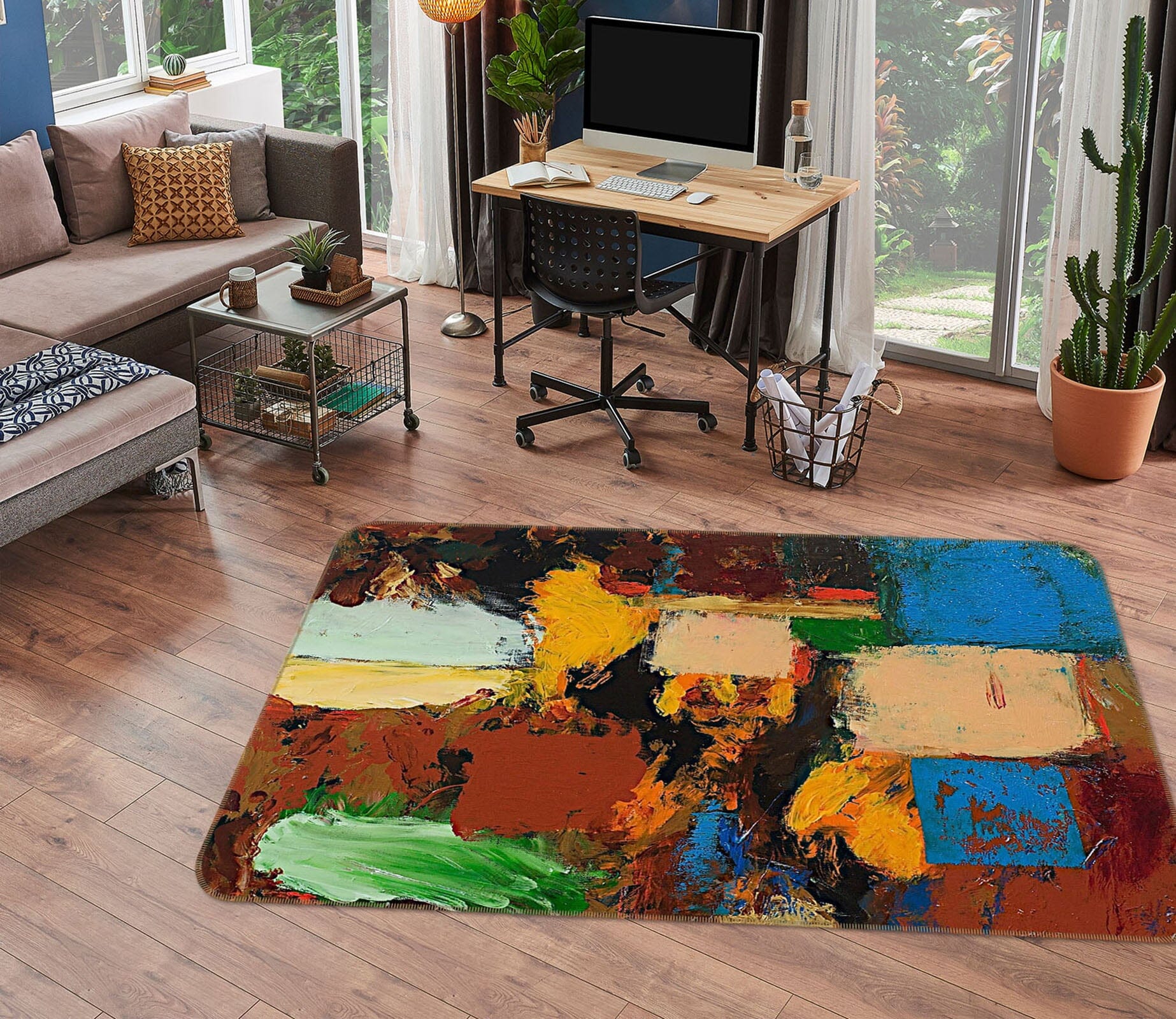 3D Color Graffiti 1006 Allan P. Friedlander Rug Non Slip Rug Mat Mat AJ Creativity Home 