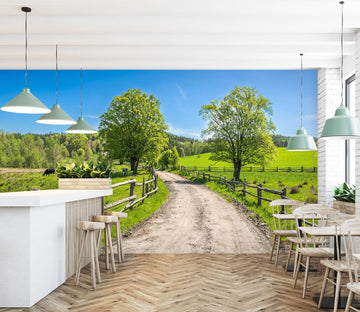 3D Tree Path 58173 Wall Murals