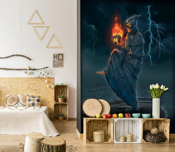 3D Hell WISP 1504 Wall Murals Exclusive Designer Vincent Wallpaper AJ Wallpaper 2 