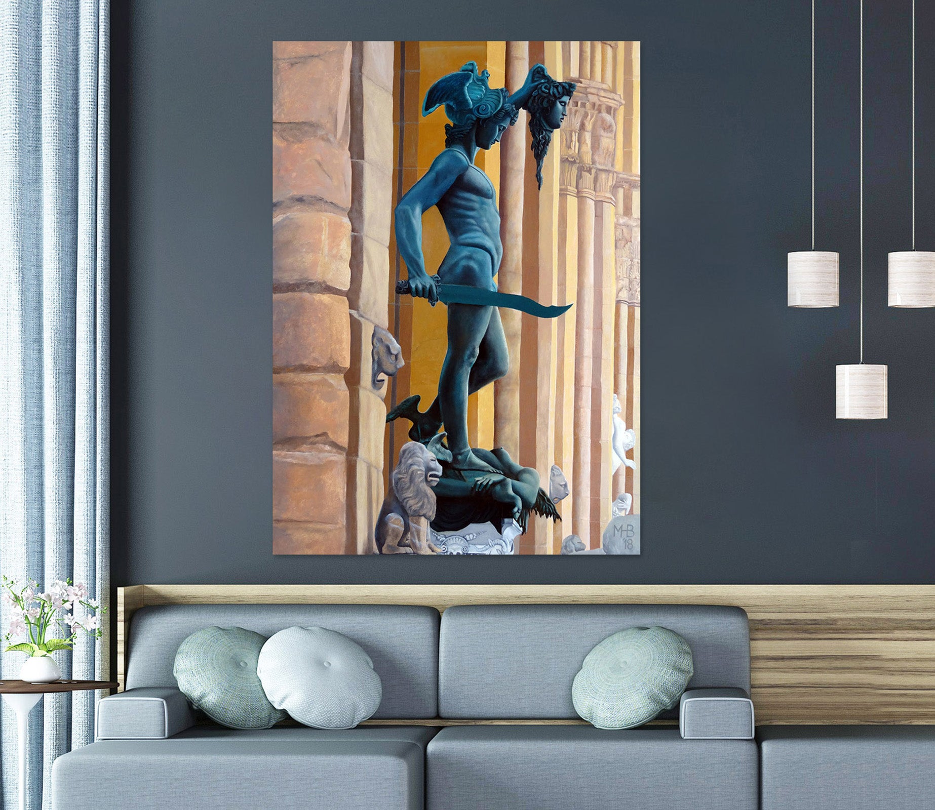 3D Portrait Statue 110136 Matthew Holden Bates Wall Sticker