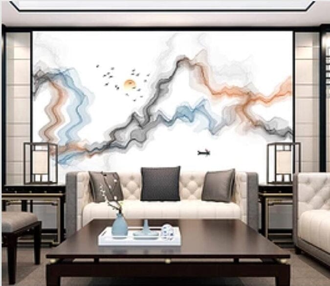 3D Wave Boat 186 Wall Murals Wallpaper AJ Wallpaper 2 