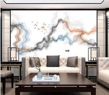 3D Wave Boat 186 Wall Murals Wallpaper AJ Wallpaper 2 