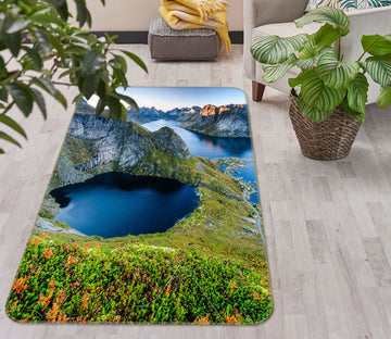 3D Mountain Rock 34187 Non Slip Rug Mat