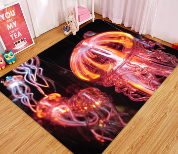 3D Jellyfish 7682 Non Slip Rug Mat Mat AJ Creativity Home 