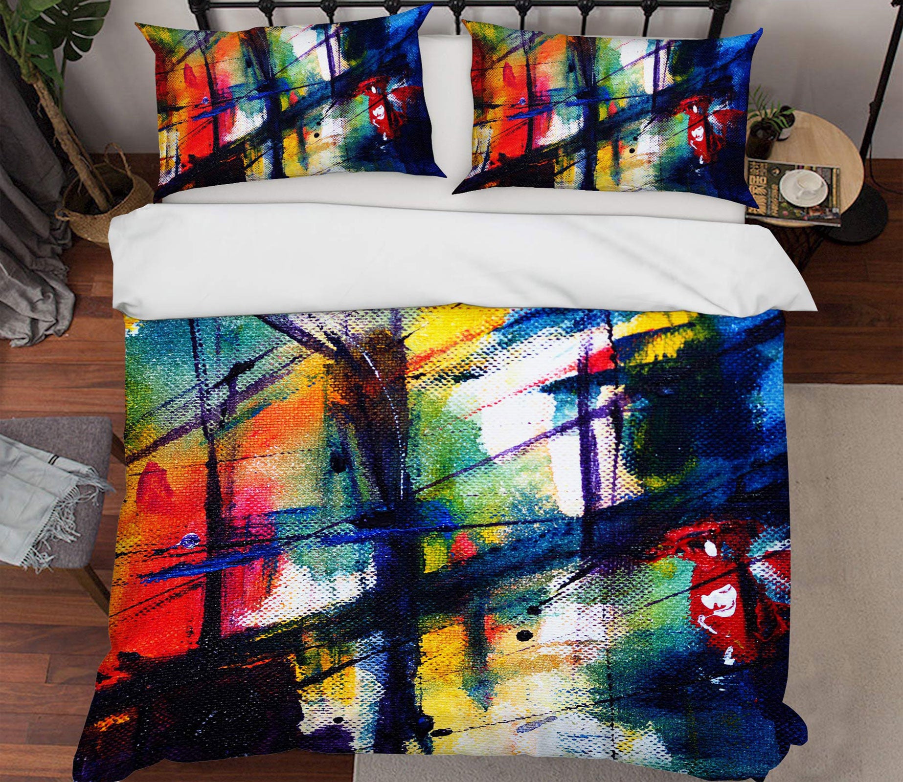 3D Abstract Colors 13017 Bed Pillowcases Quilt