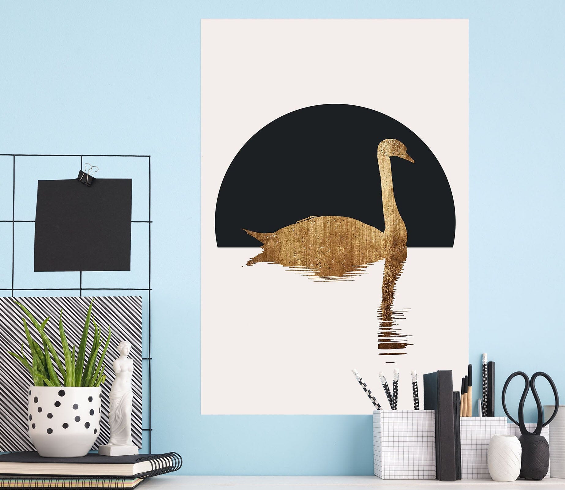 3D Swan Lake 226 Boris Draschoff Wall Sticker Wallpaper AJ Wallpaper 2 