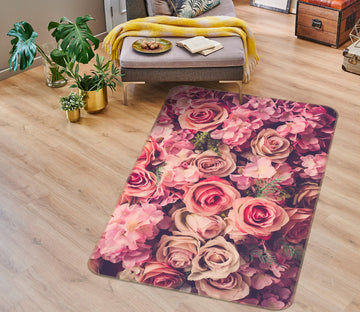 3D Flowers 35118 Non Slip Rug Mat
