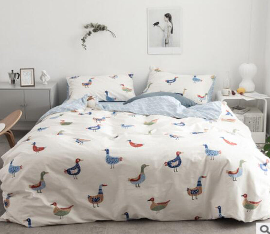 3D Color Duck 17055 Bed Pillowcases Quilt