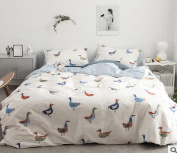 3D Color Duck 17055 Bed Pillowcases Quilt