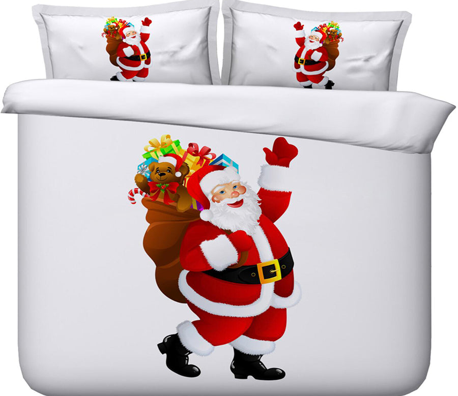 3D Santa Claus 46084 Christmas Quilt Duvet Cover Xmas Bed Pillowcases