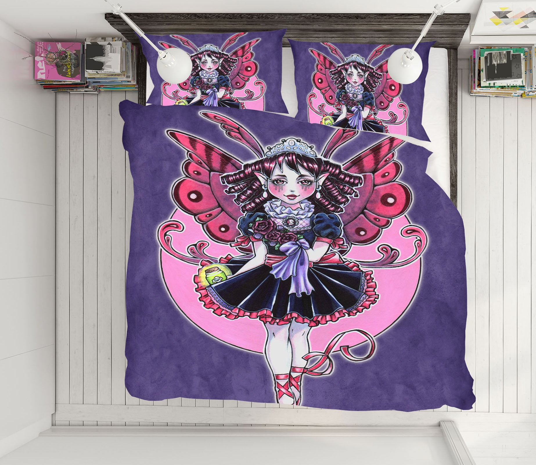 3D Butterfly Girl 8819 Brigid Ashwood Bedding Bed Pillowcases Quilt Cover Duvet Cover