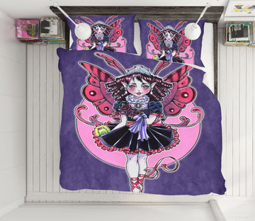 3D Butterfly Girl 8819 Brigid Ashwood Bedding Bed Pillowcases Quilt Cover Duvet Cover