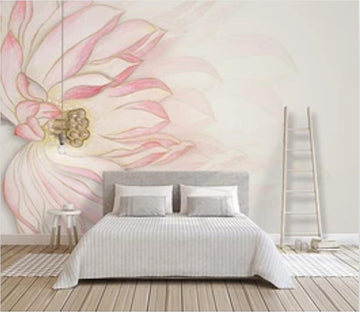 3D Pink Lotus 2858 Wall Murals