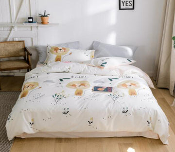 3D Lion 40118 Bed Pillowcases Quilt