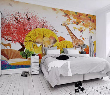 3D Flower Gecko 2068 Wall Murals Wallpaper AJ Wallpaper 2 