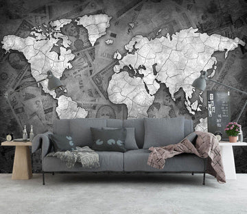 3D Modern Style 2009 World Map Wall Murals Wallpaper AJ Wallpaper 2 