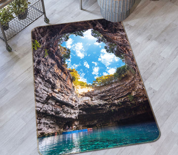 3D Stone Cave 26055 Non Slip Rug Mat