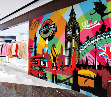 3D Painted Tower 118 Wall Murals