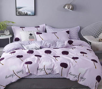 3D Purple Dots 5135 Bed Pillowcases Quilt